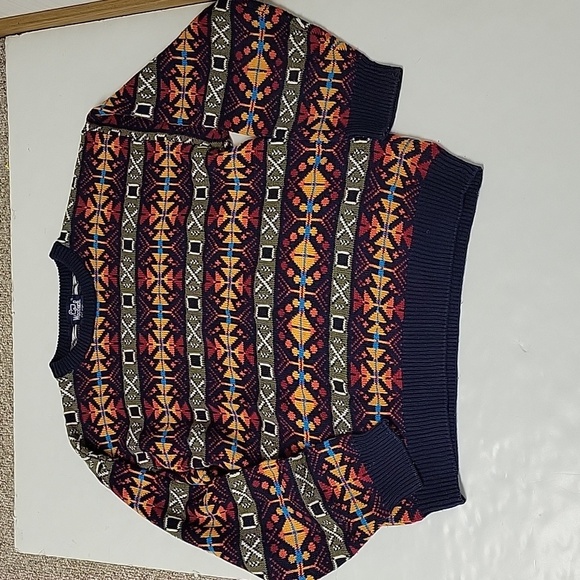 Men's long sleeve fairisle sweater Woolrich sz large - Picture 2 of 6